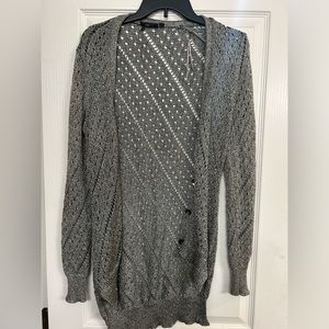 Silver gray cardigan